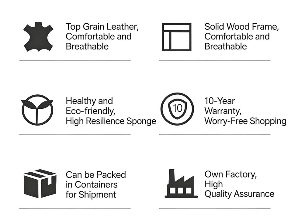 Full Leather Wrapped Solid Wood Bed